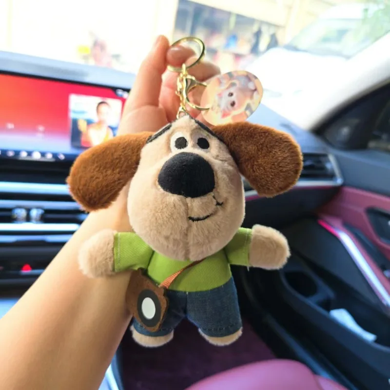 Miniso Cooles Paar Cartoon Welpe Plüschpuppe Schlüsselanhänger Kreative süße Tasche Ornament Bestes Geburtstagsgeschenk Weihnachtsgeschenk für Freunde