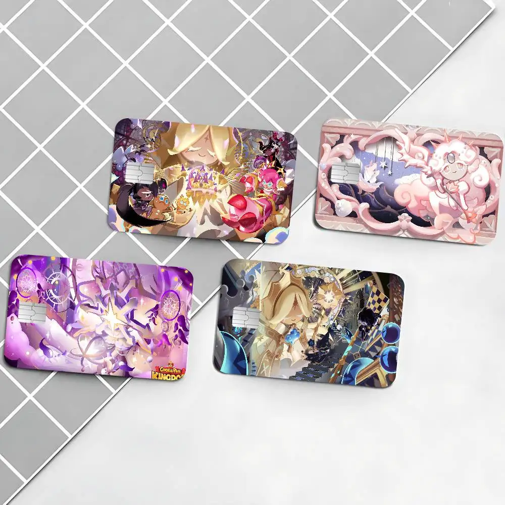 Game C-Cookie Run K-ingdom Anime Spend Or Save Funny Shell On Off Ultra Thin No Fade Sticker Skin Cover Film For Debit Card