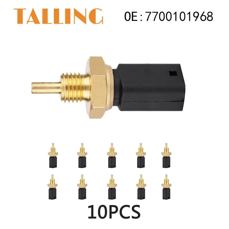 10Pcs Coolant Water Temperature Sensor for Renault Clio Sandero Duster Megane Scenic Stepway Nissan Aprio Platina 7700101968