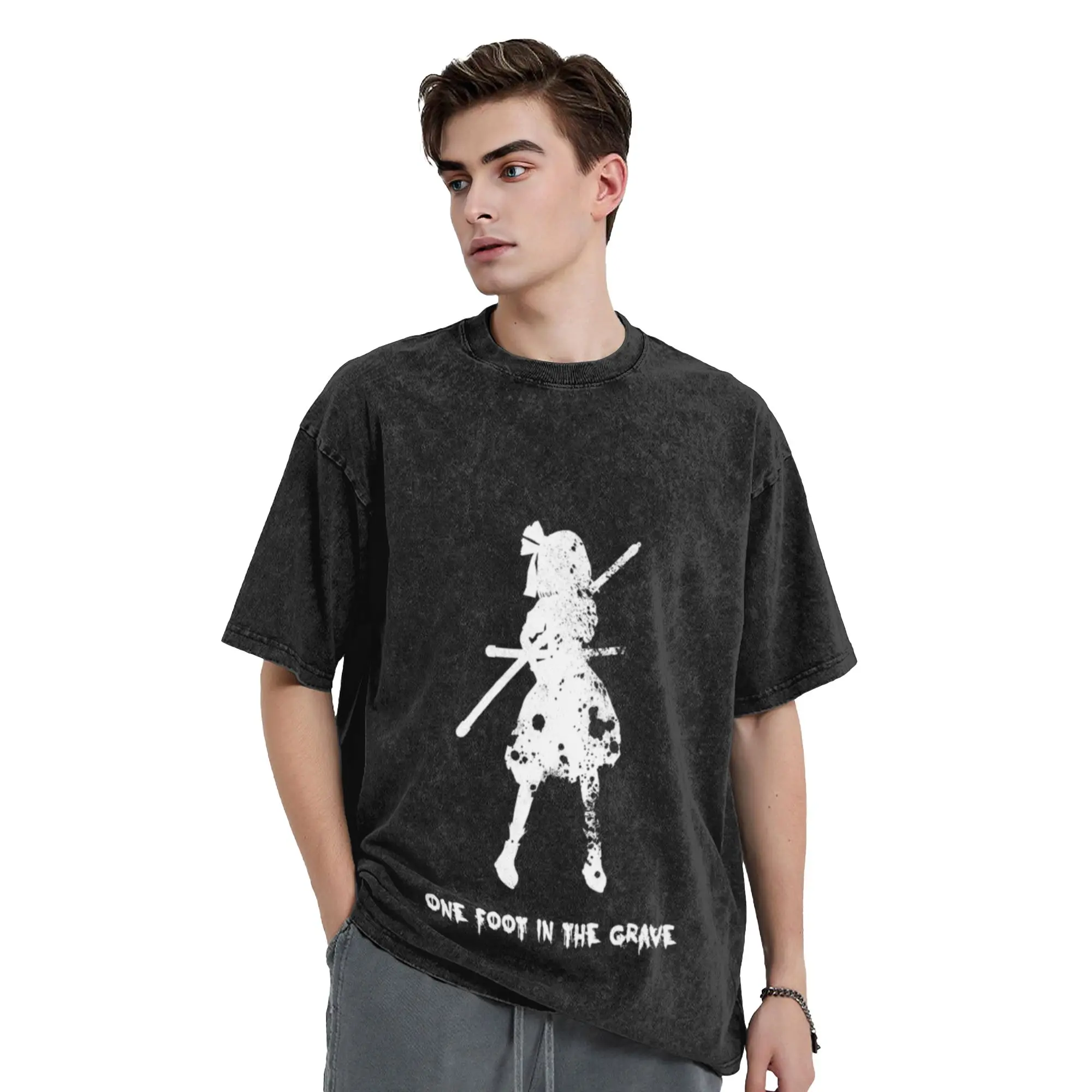 Youmu Konpaku - One Foot In The Grave - Touhou Project Unique Comfort A Vintage Oversized Cotton Unisex T-Shirts