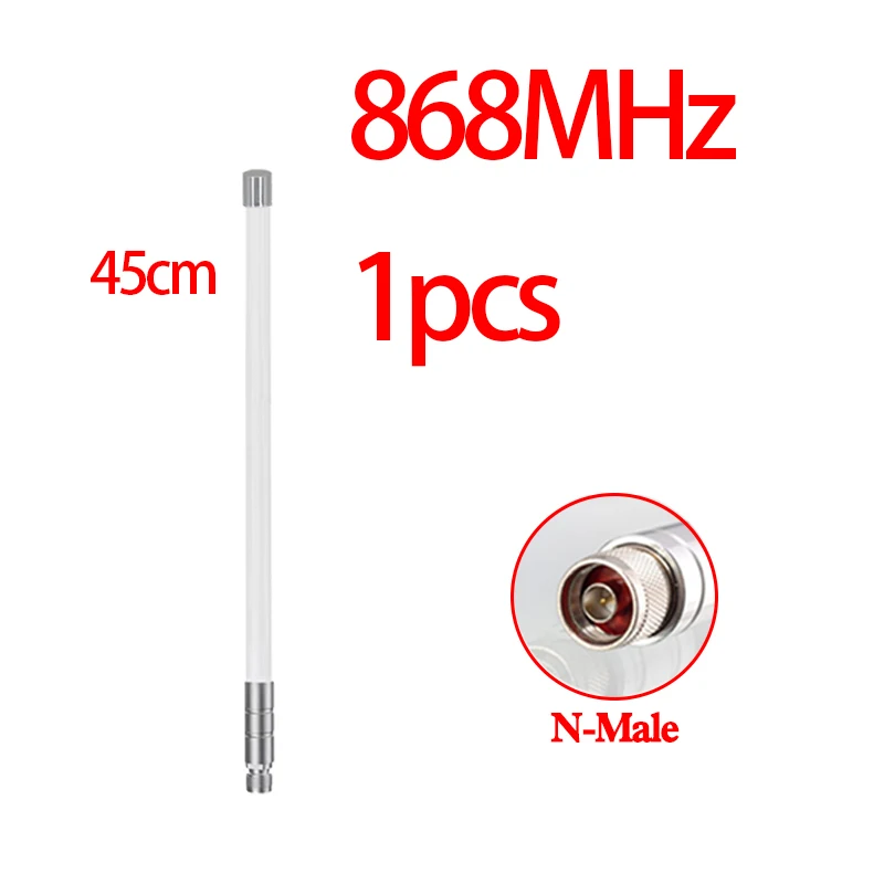 GIZONT White Fiberglass Antenna N-type Outdoor OMNI Lorawan 868MHz 915MHz Antenna For Meshtastic Helium Miner Hotspot Antenna view 3