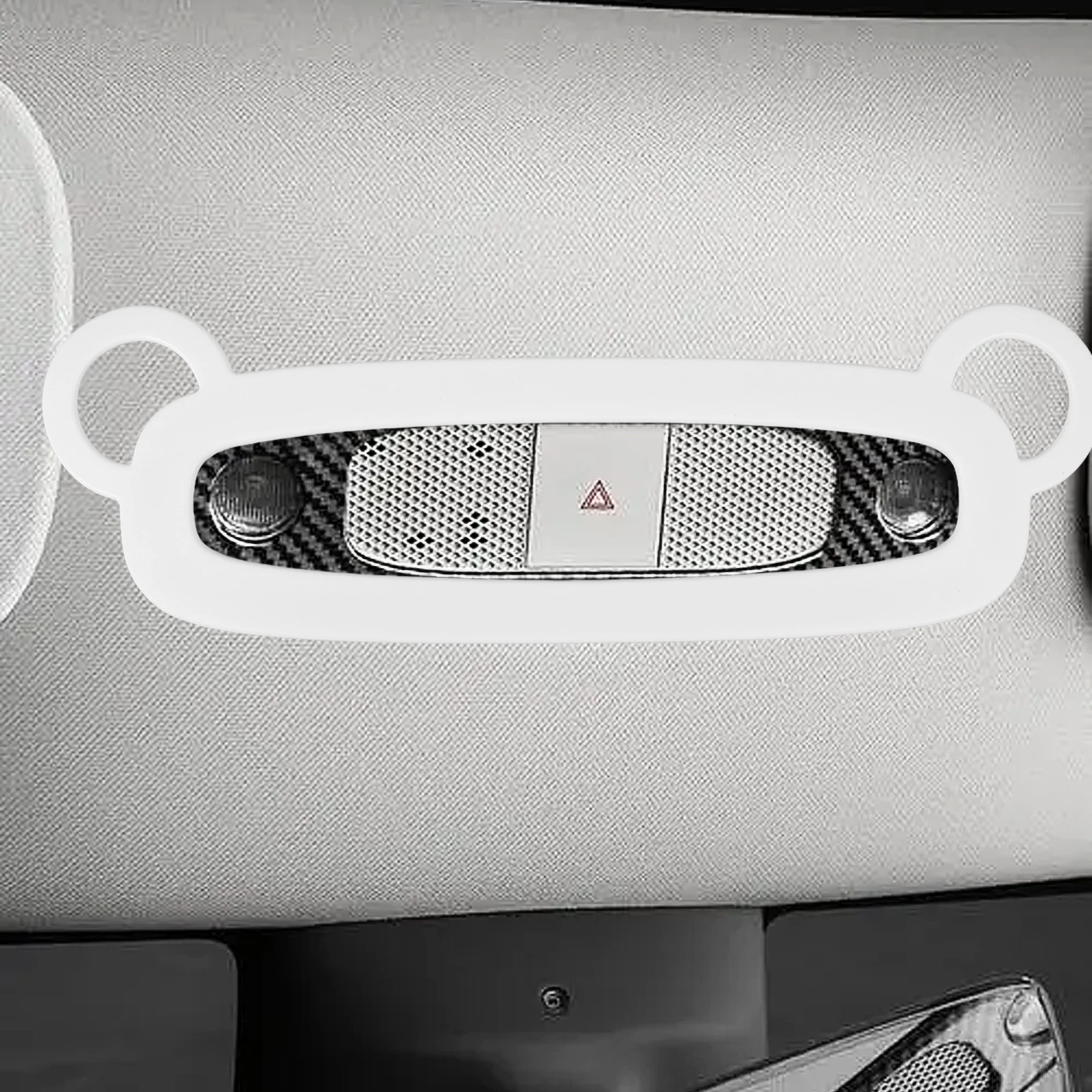 

Abs Car Interior Reading Trim Frame Durable Decorative Panel Compatible With 3 Front Light Molding Easy Installation Stylish