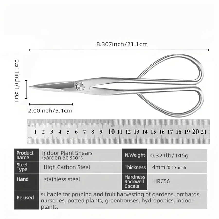 Stainless Steel Scissors Gardening Plant Branch Shears Flower Cutting Flower Shears Flowers Shop Scissors Flowers Shop Scissors