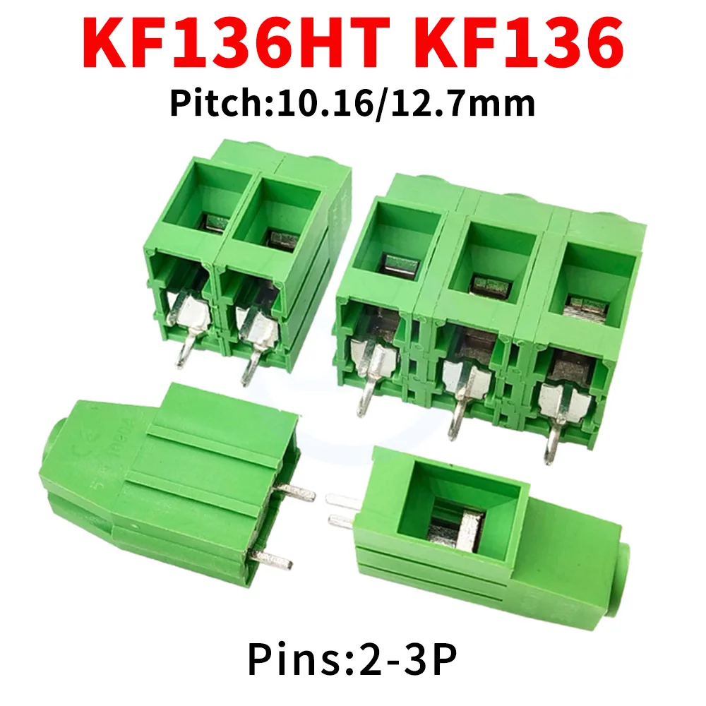 (5 PCS) KF136HT 10.16mm 12.7mm Screw Type 65A PCB Terminal Block Splicable 1-3Pin MKDSP10HV / 1929517 KF 136HT - 10.16 / 12.7