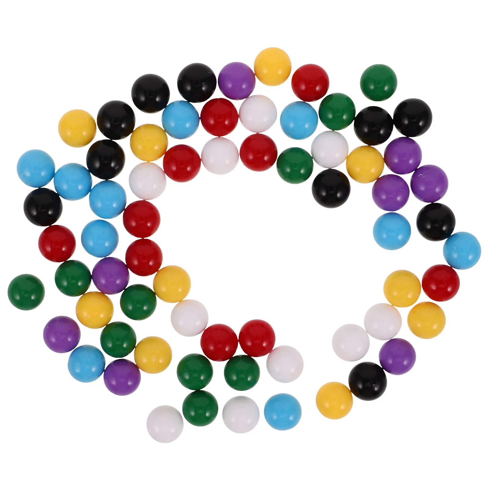 70 stuks 10 mm massief kleurrijke plastic knikkers educatief wiskundig leermiddel voor kinderen die tellen en waarschijnlijkheid leren