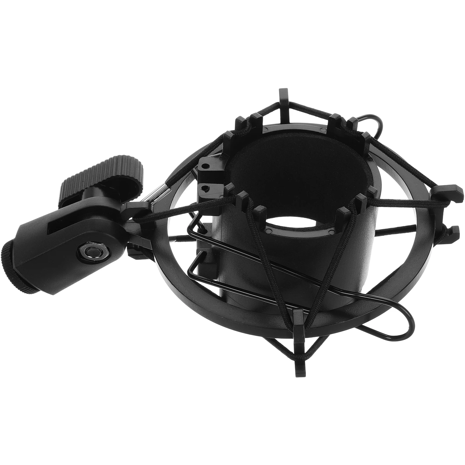 

Shockproof Microphone Compactor Mount Condenser Stand Clip Universal Desk Black Foam Cage with Damping