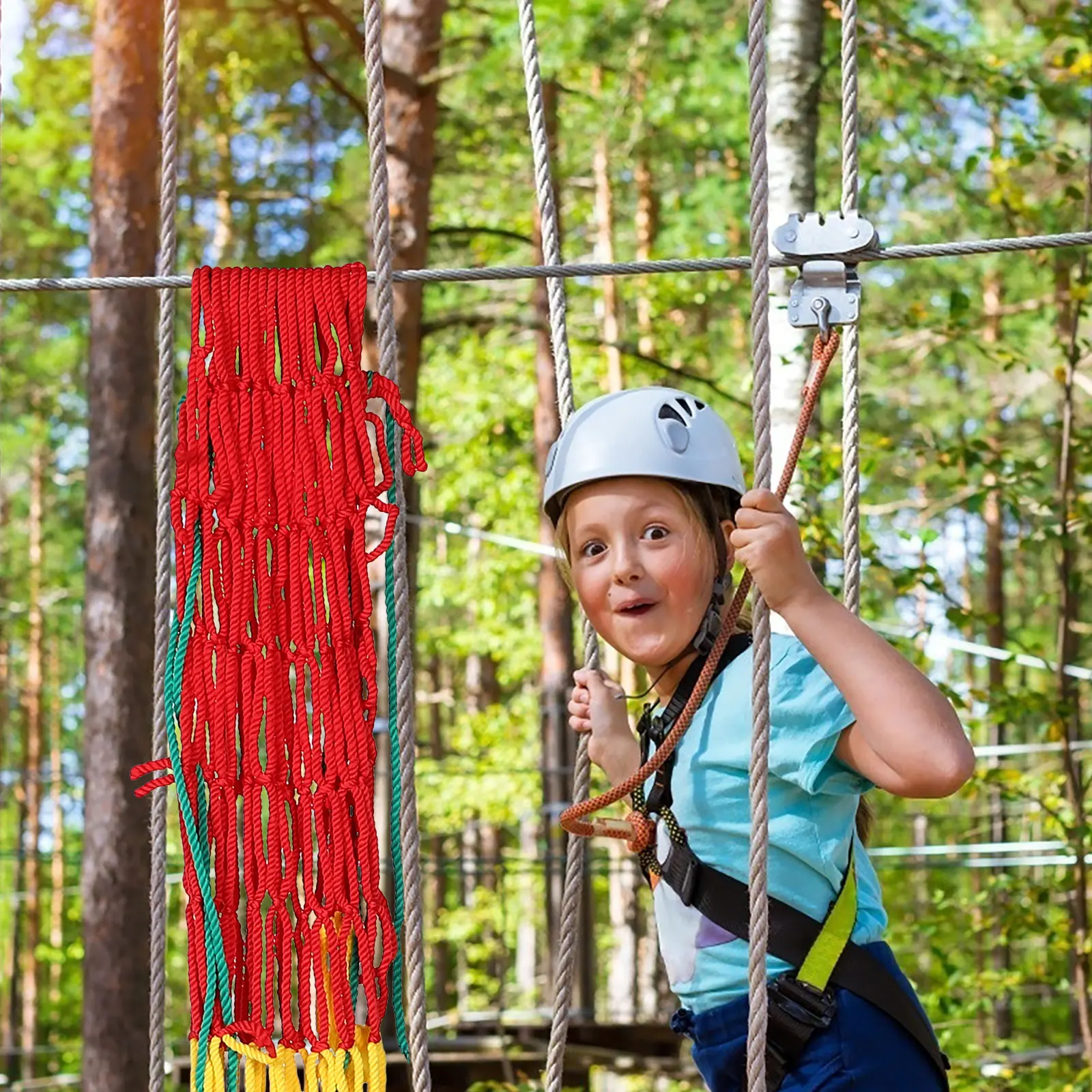 

Safety Net AntiFall Rope Netting Kids Protection Climbing Mesh Colorful Nylon Balcony Stairs Playground Decorative Durability
