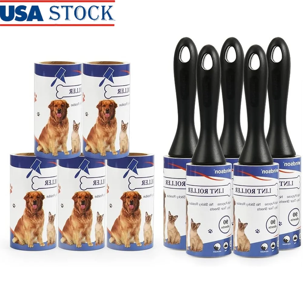 

900 листов валика для удаления ворса с домашних животных, очень липкие, 10 стержней, 5 ручек, легкая очистка, прочная чистая мебель, ковер для одежды