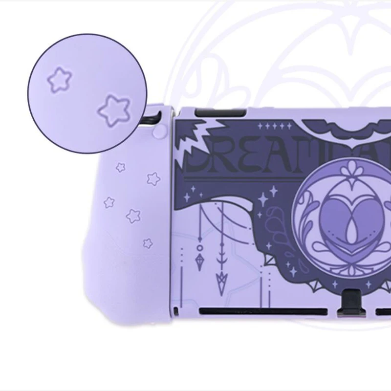 ستار وينغز TV Dock شاحن سيليكون حامي ، NS Oled الحالات الصعبة ، Joy-Con لينة قبضة اليد قذيفة ، الإبهام عصا غطاء تغليف