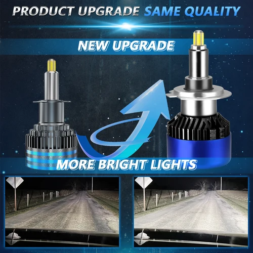 Imagen 2 del producto Chftsoan 360 °   Faro LED H4 Faro de alta potencia 1000W 120000 LM H7 H11 9005 9006 9012 Faro Canbus 6500K Luz antiniebla 9-48V