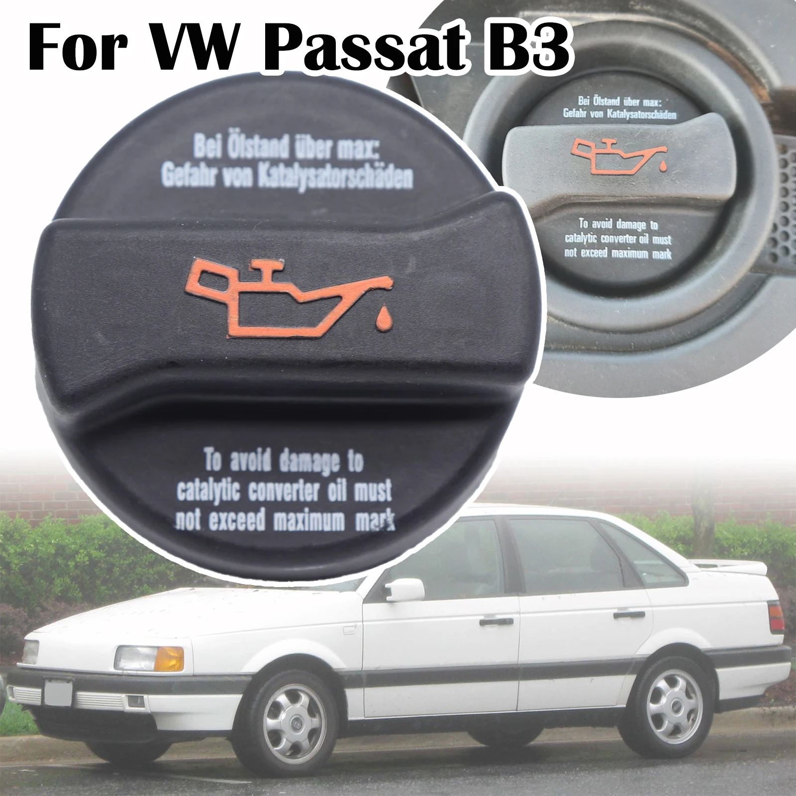 

For VW Passat B3 B4 B5 B6 B7 B8 Engine Oil Filler Cap Gas Tank Fuel Cover Lid Plug 1990 1991 - 2018 Car Replacement Parts