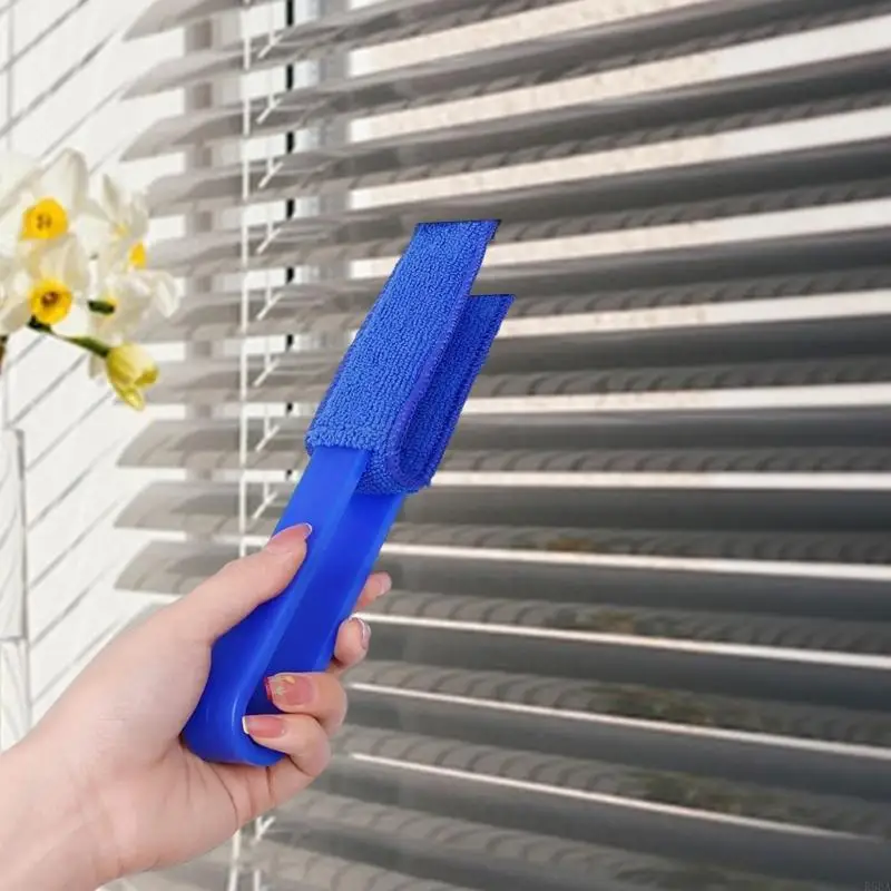 R66A 4pcs نافذة الستائر تنظيف الفرشاة مع تصميمات رأس Doubel لسهولة إزالة الغبار مكيف الهواء تنفيس فرشاة Duster