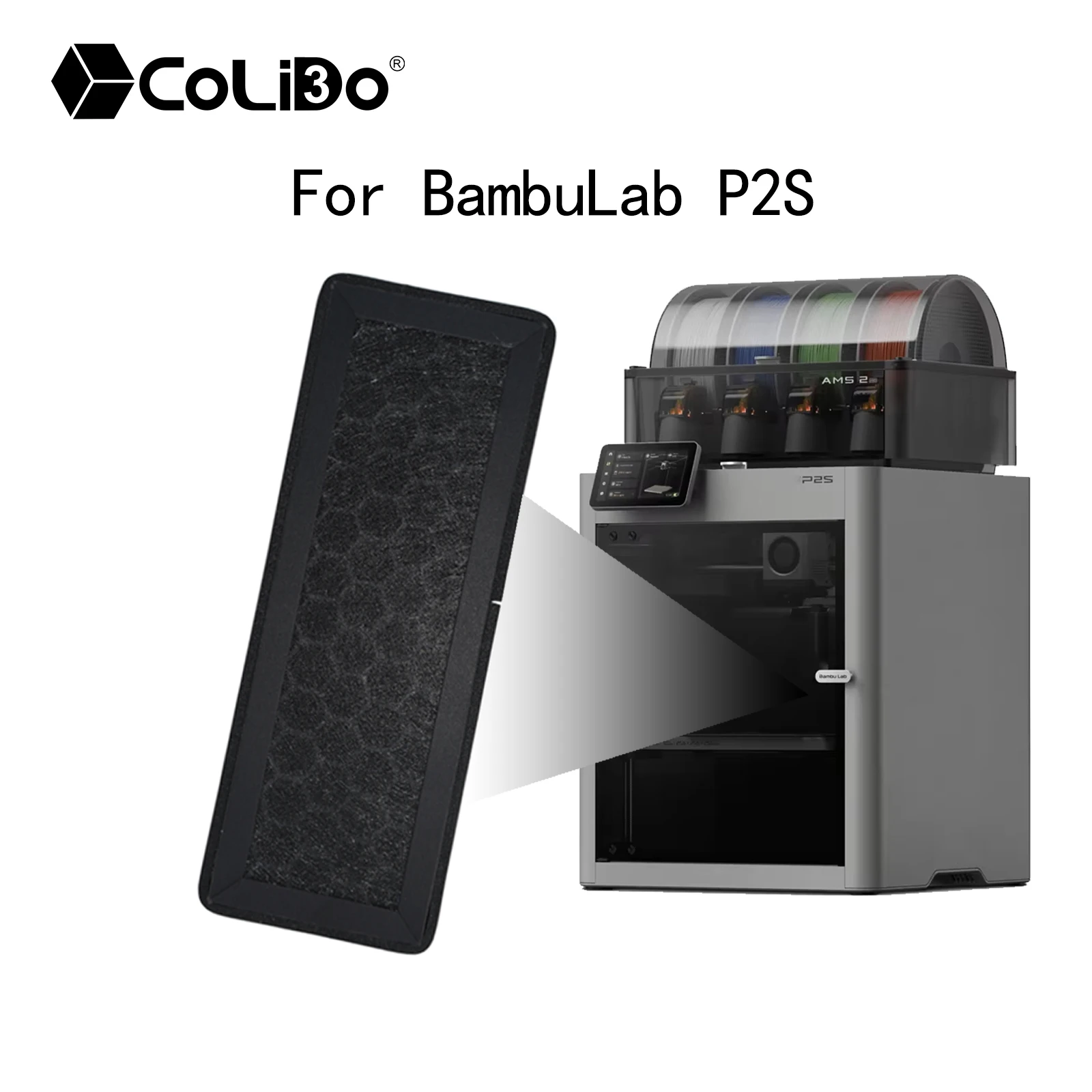 

Воздушный фильтр HEPA 13+ с активированным углем для Bambu Lab P2S, ультра-новый воздушный фильтр для 3D-принтера Bambu Lab P2S, аксессуары.