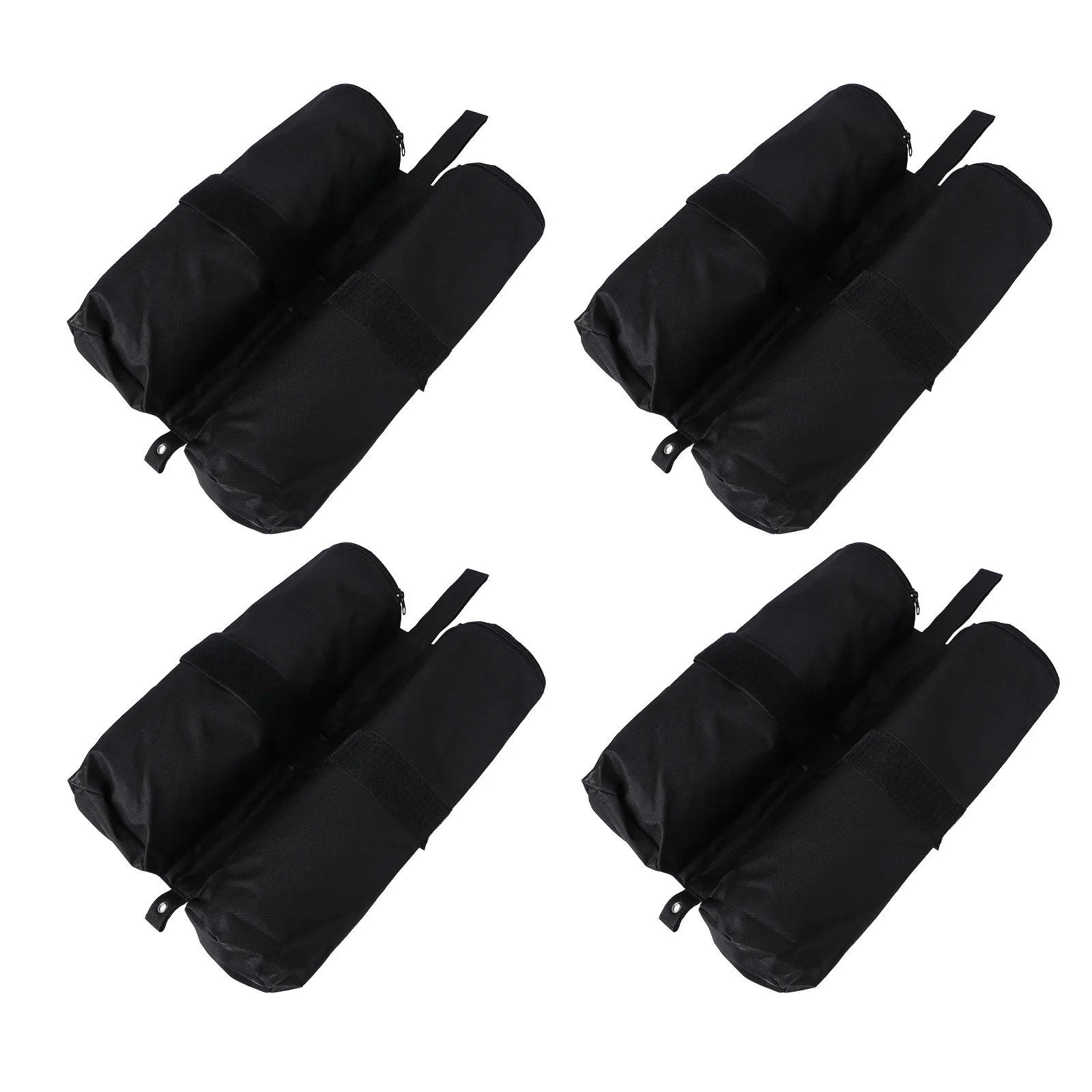 

4 шт. утяжелители для ножек палатки, черные, 325x12x405 см, ткань Оксфорд, с двойными молниями и креплением на липучке