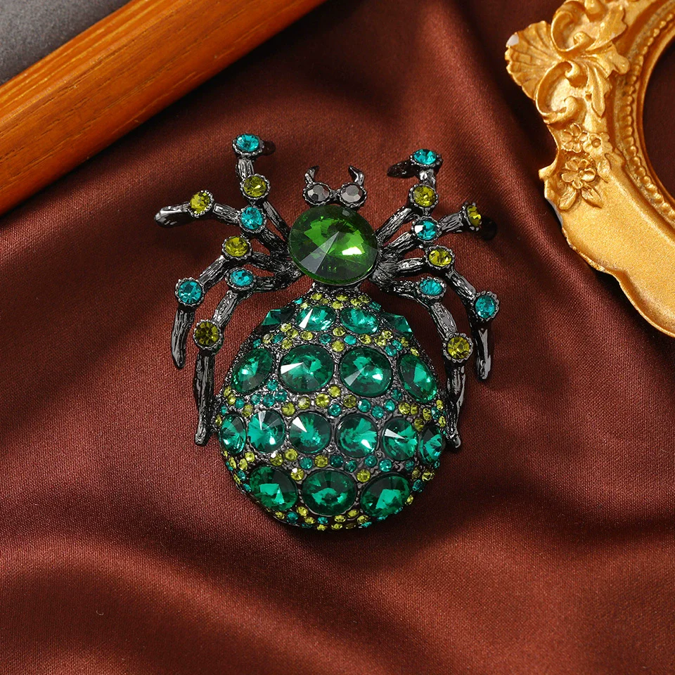 Crystal Insect Brooch Beetles Brooches Pin Fashion Brooch For Women Pins Scarf Clip Jewelry Broach Bouquet