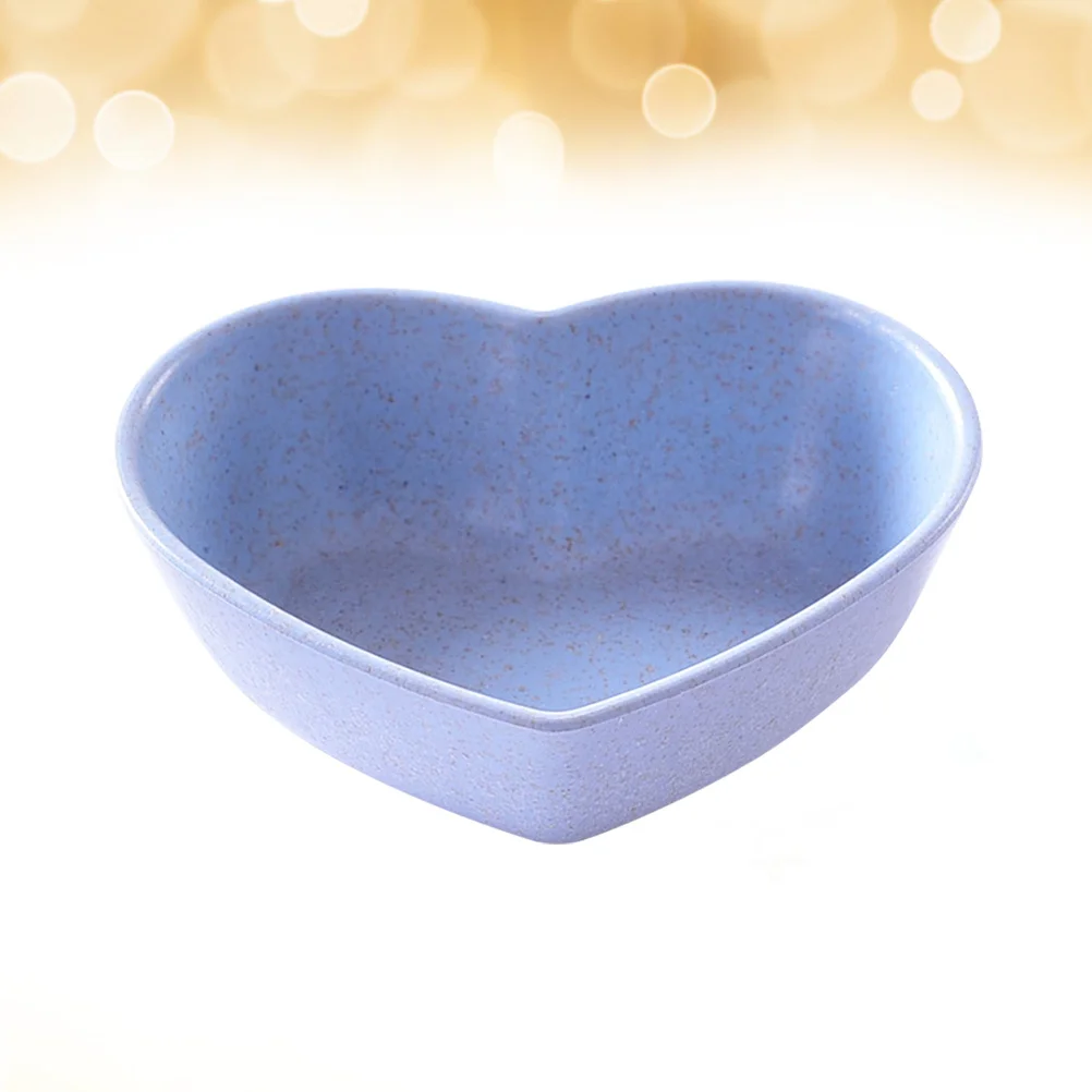 4pcs Sauce Dishes Heart Shape Sauce Dipping Bowls Soy Sauce Dishes Mini Dinnerware Plate Condiment Dish for Paste Ja