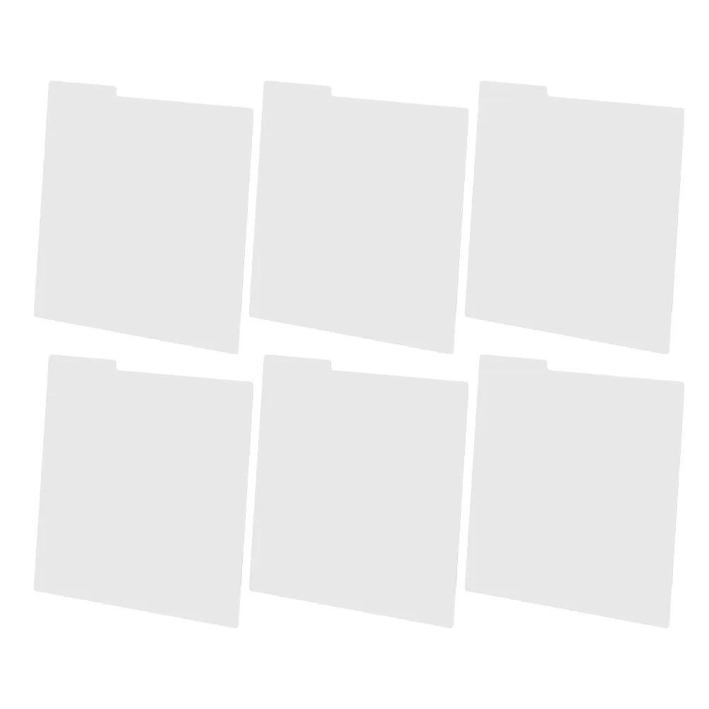 

Набор из 6 белых пластиковых разделителей для виниловых пластинок, органайзеры для полок, для алфавитной сортировки и классификации по жанрам, для книжных полок, библиотек, дома