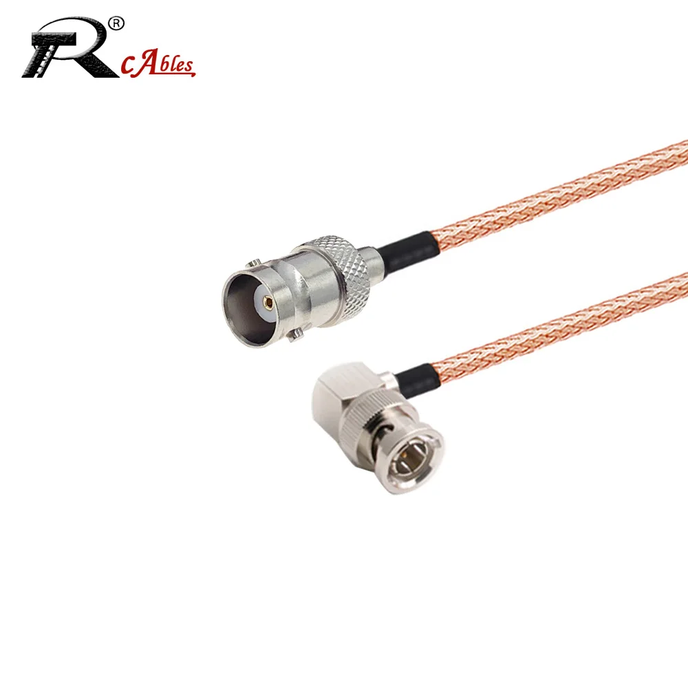 

RG179 Cable BNC Male Straight Right angle to BNC Female 75 Ohm RG179 Pigtail Cable for HD-SDI 3G-SDI Vedio TV Camera Camcorder