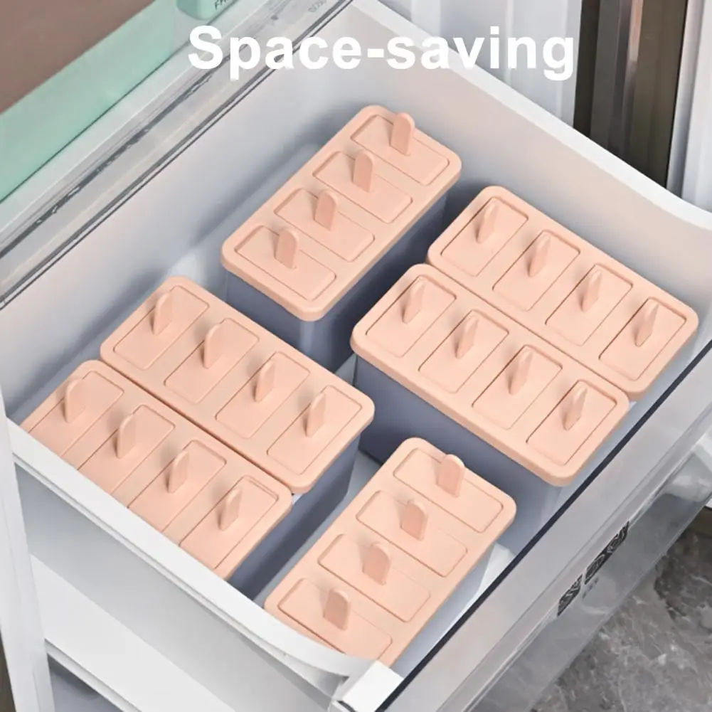 Homemade Fruit Maker Diy Mold Set with Lid -free Plastic Ice Pop Maker Easy-release Ice Cream Molds for Homemade Treats Summer
