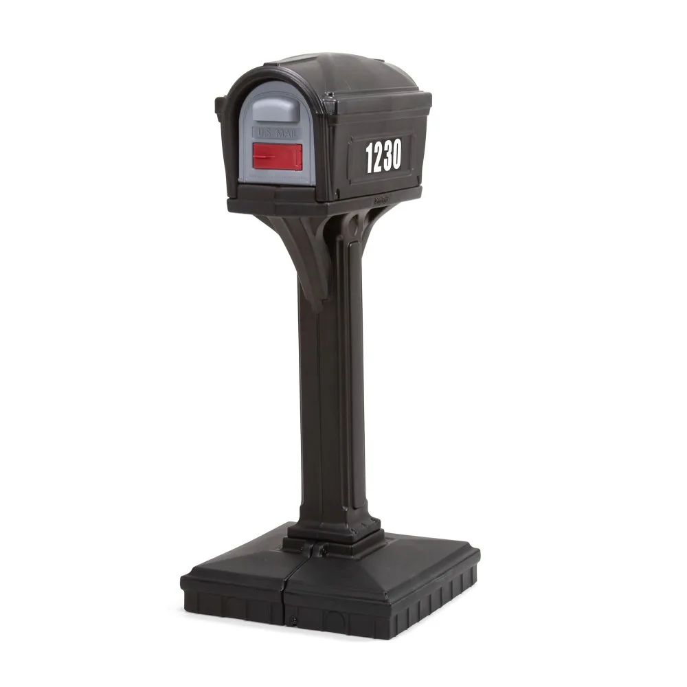 American Home 42002R-04 Dig-Free Easy Up Classic Mailbox – Black