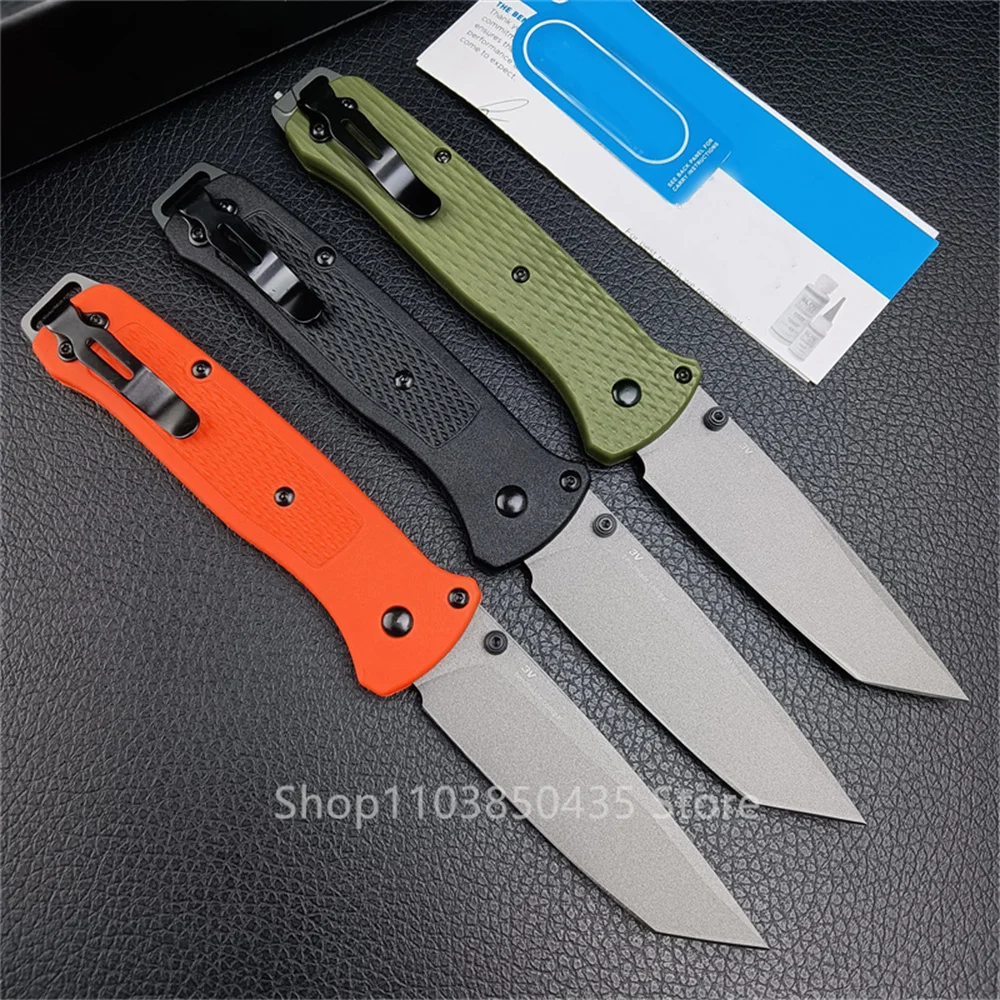 BM 537 Bugout Folding Knife S35v Blade Nylon Fiber Handle Tactical Outdoor Hunting Everyday Carry Hiking Knives