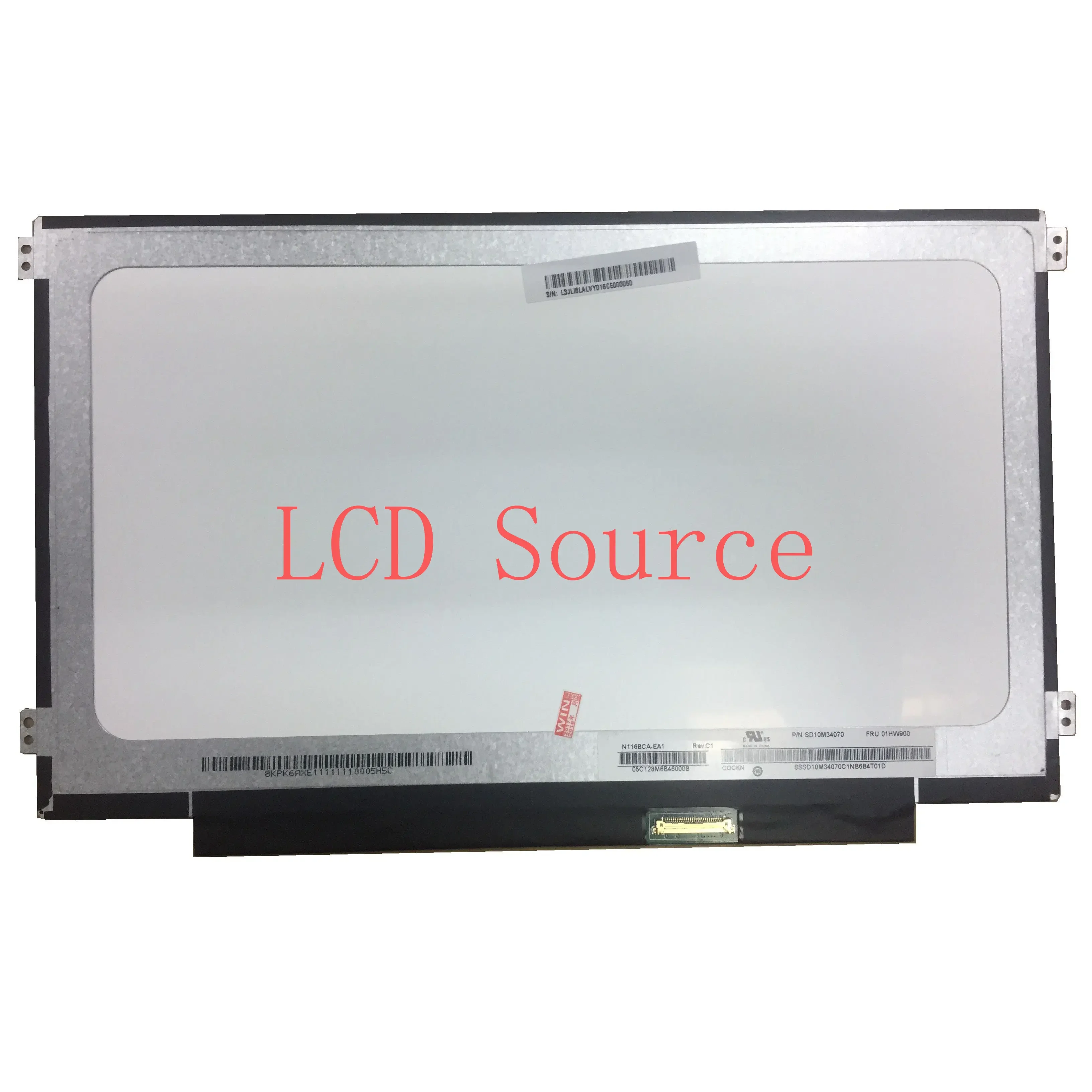 N116BCA-EA1 N116BCA-EB1 IPS Wide View Replacement for HD Matte 1366x768 EDP 30 pin Laptop LCD Screen