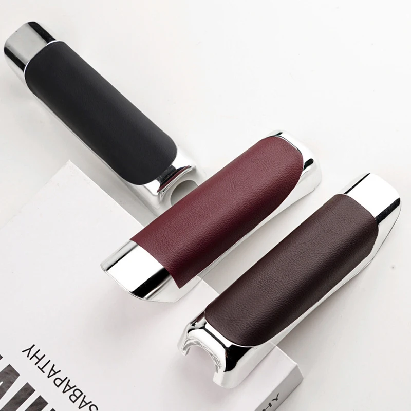 Universal Car Hand Brake Cover PU Leather Handbrake Guard Case Gear Shift Protector Decoration Car Interior Accessories