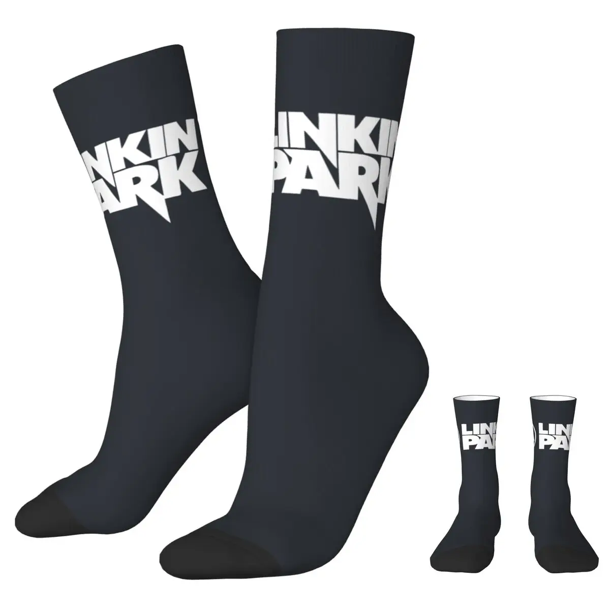 Linkin Parks Logo Stockings Printed Korean Socks Autumn Non Slip Socks Couple Cycling Medium Soft Socks