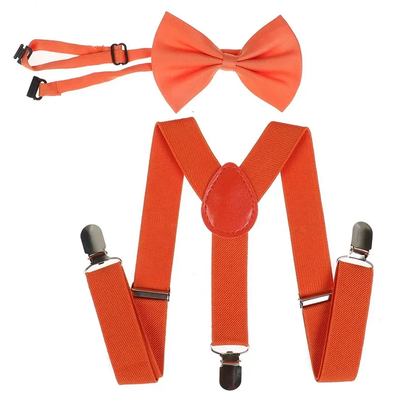 Children's Suspenders Boys and Girls Trousers Suspenders Clips Fashionable Two-piece Dress Casual Suspenders Party Accessories