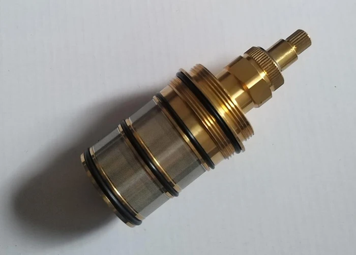 Brass Bath Shower Thermostatic Cartridge&Handle for Mixing Valve Mixer Shower Bar Mixer Tap Shower Mixing Valve Cartridge