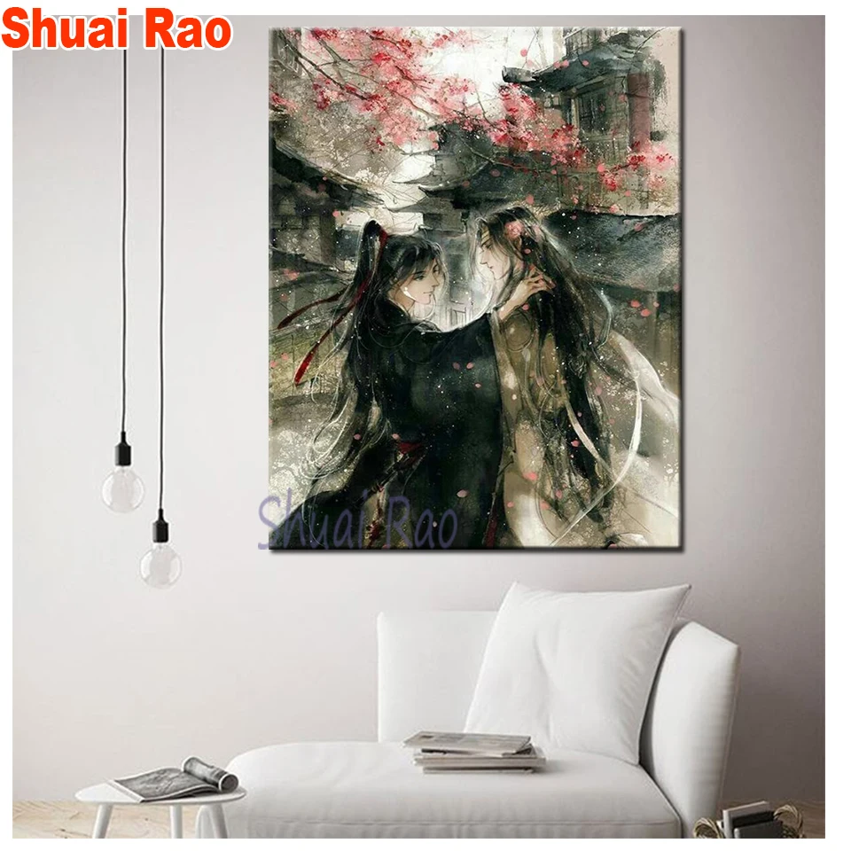 Diamond embroidery Mo Dao Zu Shi Figure master of the devilish cult Anime 5D DIY full diamond painting square round drill gift,