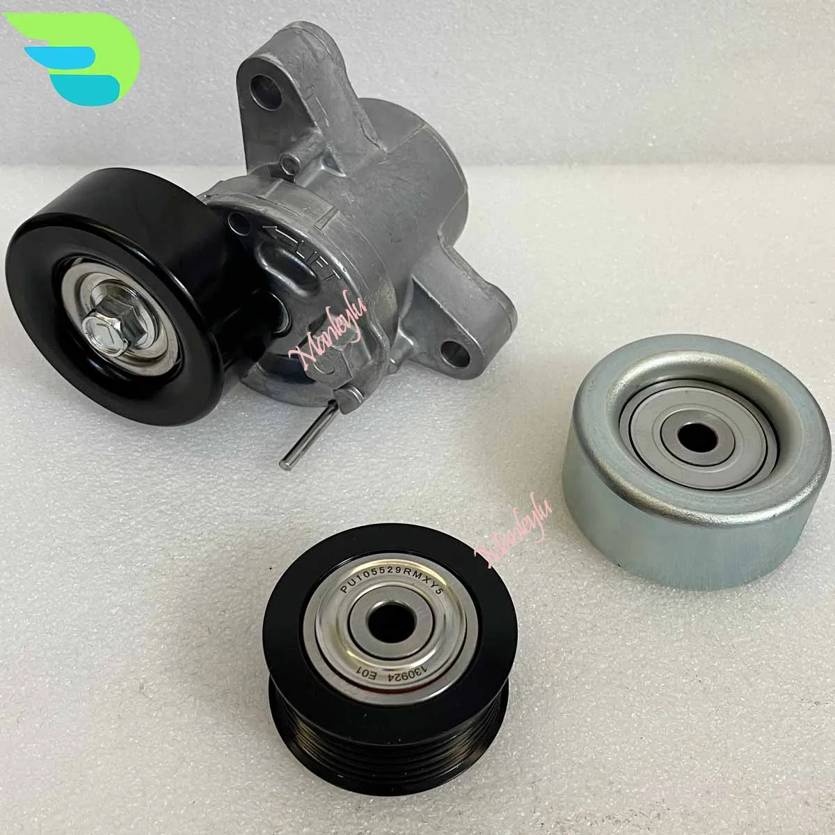 1 set Tensioner Pulley Idler ALTERNATOR Set For Mitsubishi New Outlander 2013-2016 1341A051 1341A042 1345A090