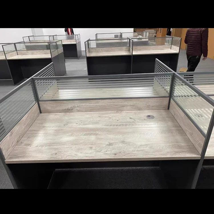 Modern 2 Person Cubicle Computer Office Desk 2 Seater Workstation