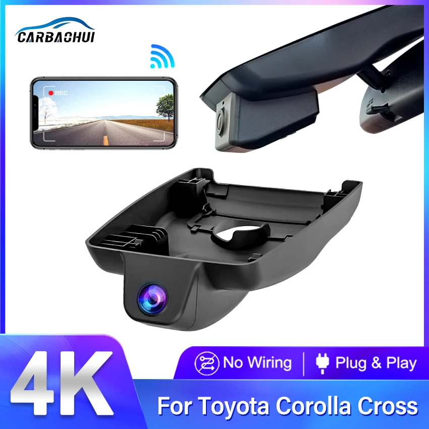 New 4K Car DVR Wifi Video Recorder Dash Cam Camera HD 2160P For Toyota Frontlander Corolla Cross 2021 2022 Plug and Play DashCam