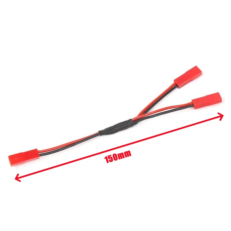 Y Cable 1 To 2 / 1 To 3 ESC Power Supply External Wiring JST Plug 20AWG For 1/10 RC Crawler Car TRX6 TRX4 Bronco