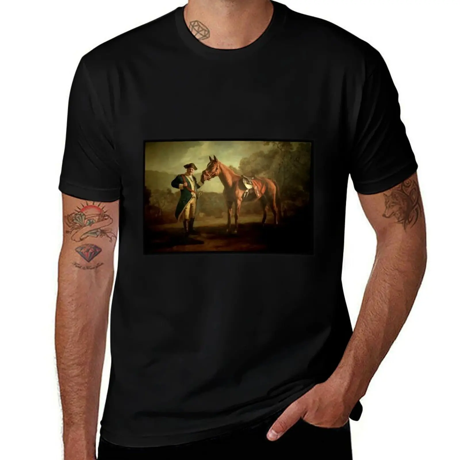 The Sopranos Commendatore Tony Soprano Painting T-Shirt Labor Work Casual T-Shirt