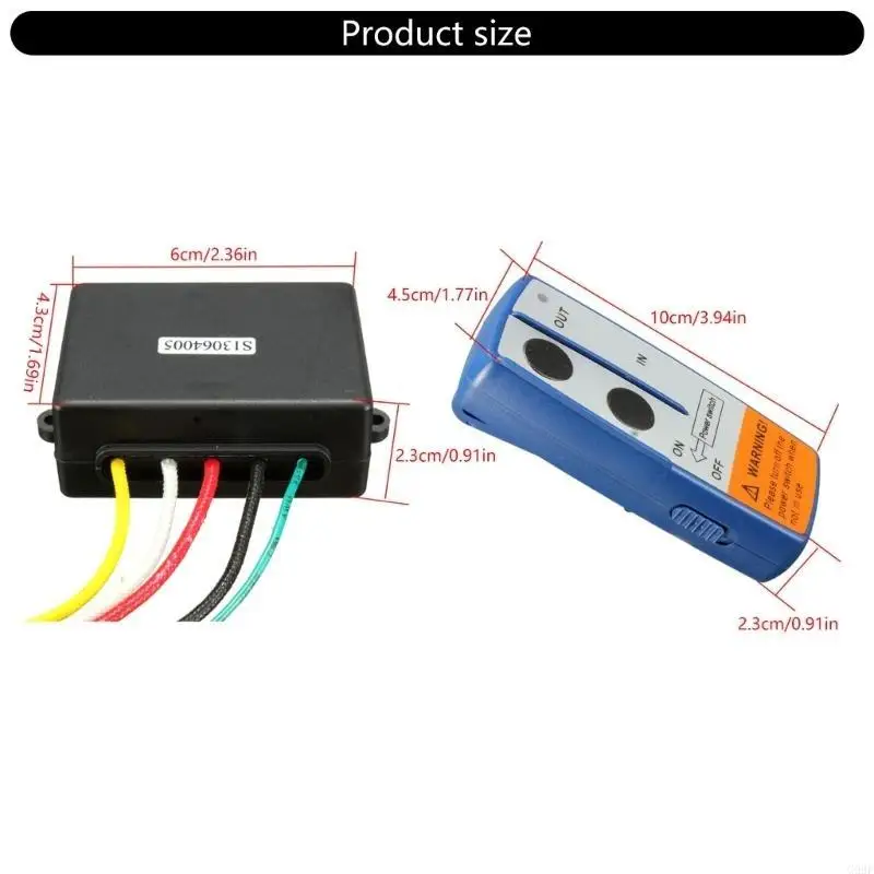 

G99F Electric Winch Wireless Remote Control for Trucks ATVs Boats Camping Boating Easy Operation of Anchors Garage Doors