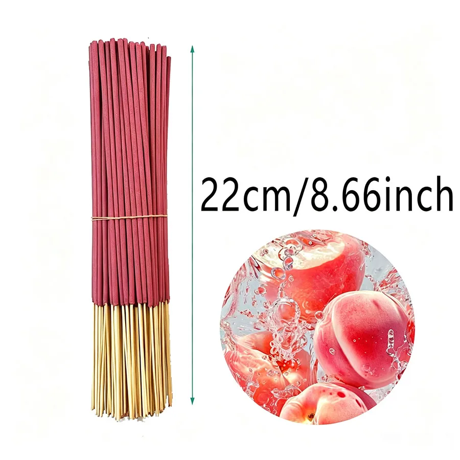 Sweet and refreshing watermelon, 8.66 inches long with bamboo stick decoration, fragrant fruit aroma, fresh air, festive fragran