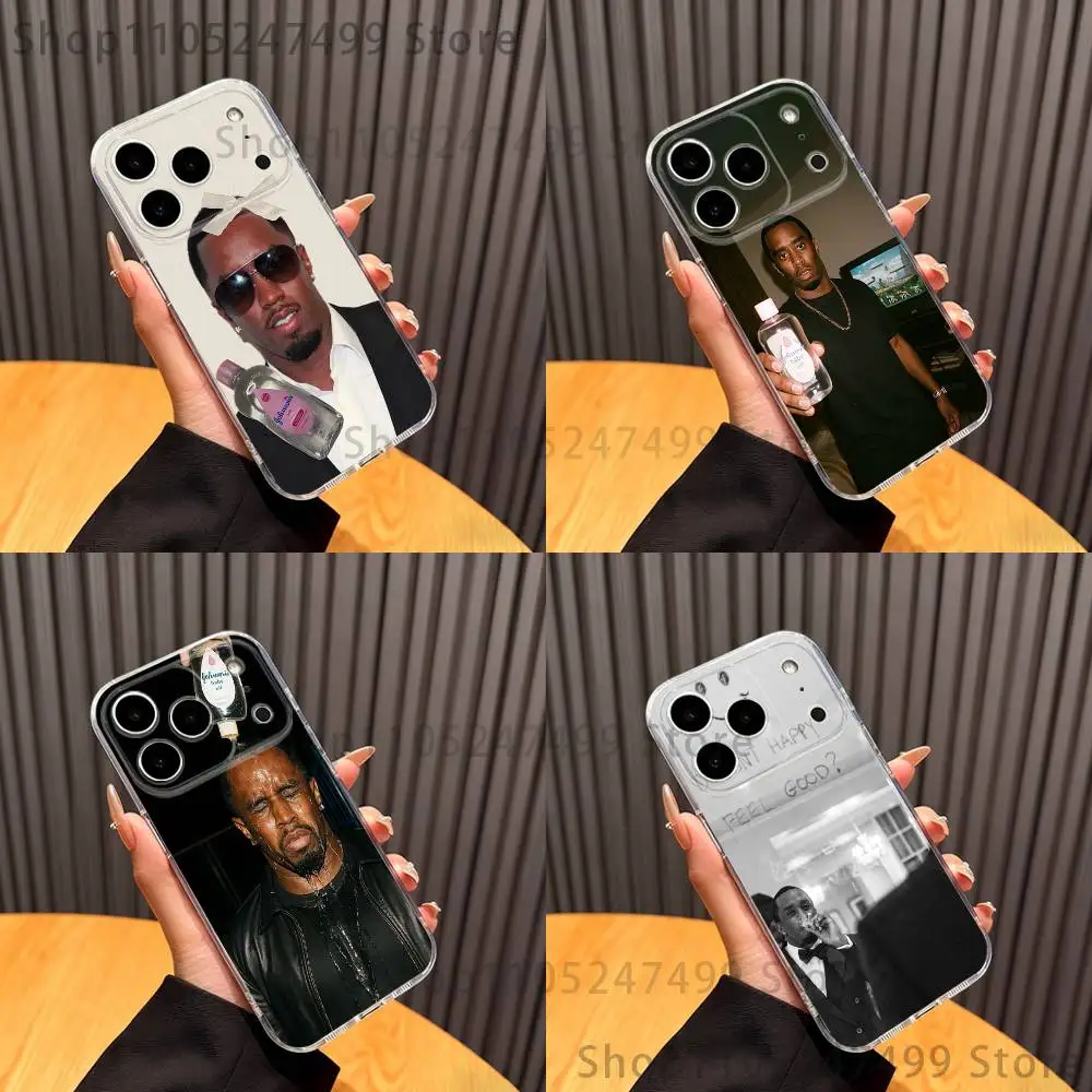 

P.D-Diddy B-Baby baby oil Phone Case iPhone17 16 15 14 13 12 11 Pro Max Plus Mini Clear Full Back Cover Silicone Soft Shell