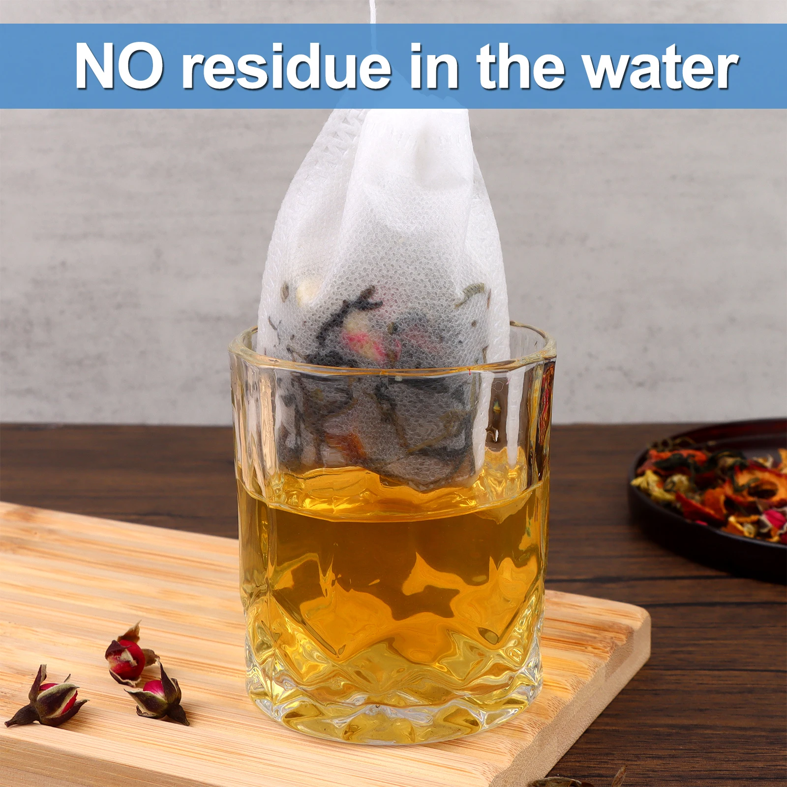 800 Pcs Tea Filter Bags Disposable Tea Bags for  Tea Empty Seal Infuser with Drawstring