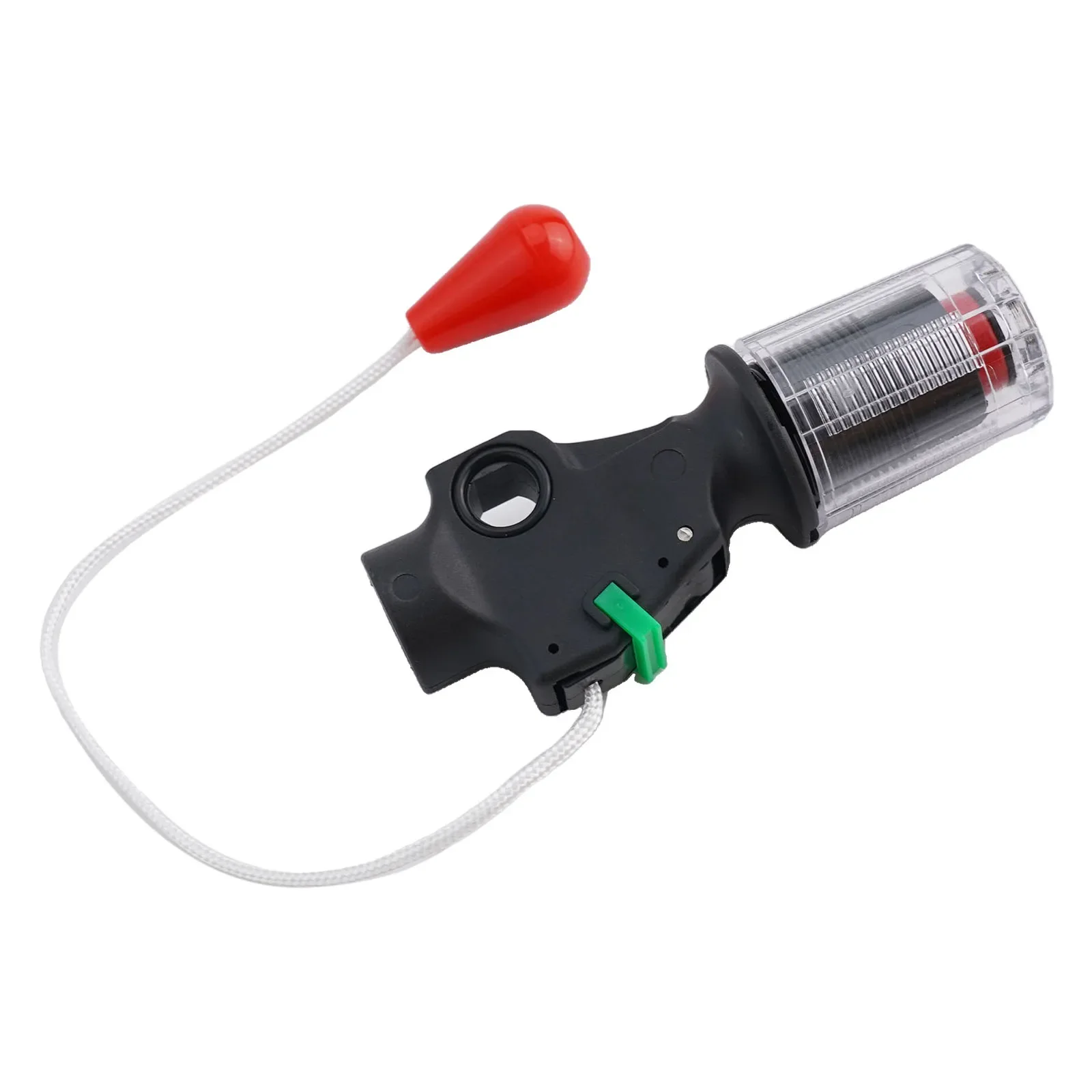 1pc Black ABS Inflatable Automatic Inflation Device 10.2 X 3.7CM Manual Valve Inflation Accessories