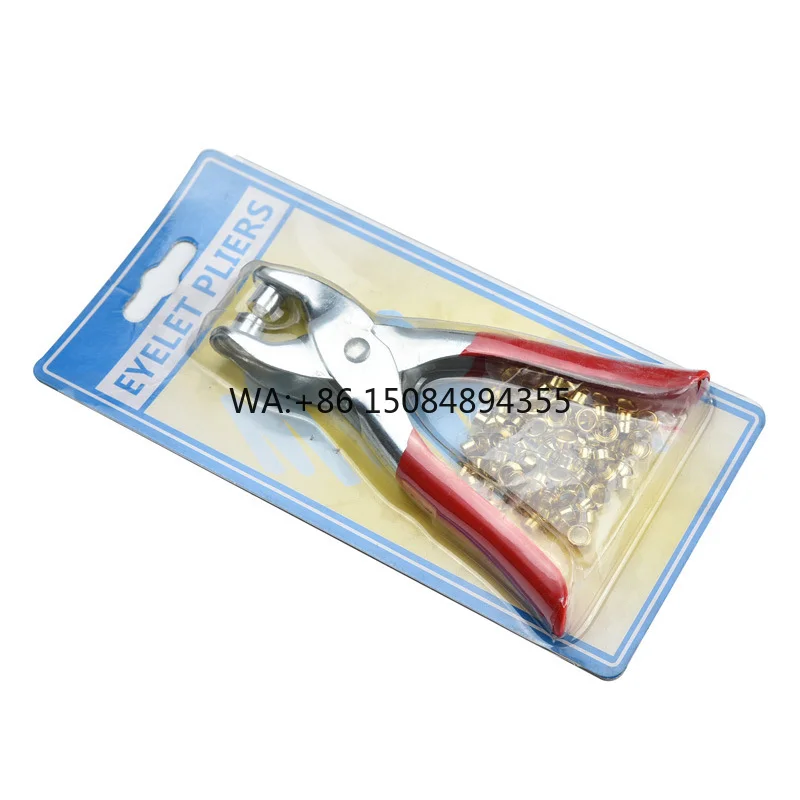 Rivet Plier Drilling Punching Pliers 4MM 5.5MM 7MM 9MM Shoe Eyelet Metal Button Pliers