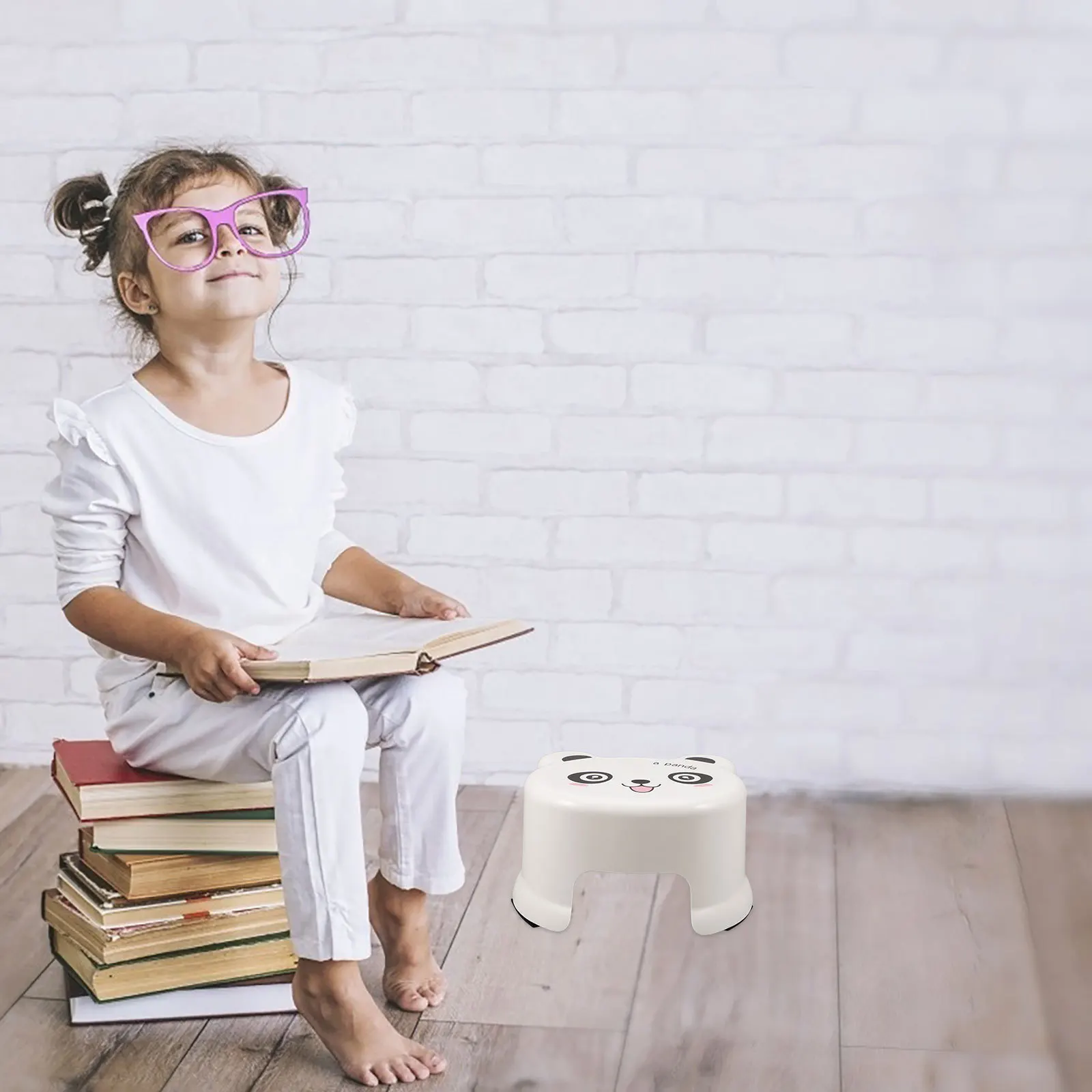 

Non-Slip Thickened Cartoon Toddler Step Stool Bath Kids Shower Stool Potty Training Seat Baby Nursery Step Stools