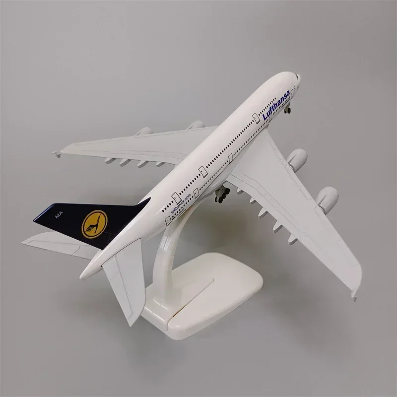 20cm Alloy Metal Germany Air Lufthansa AIRBUS 380 A380 Airlines Airplane Model Diecast Air Plane Model Aircraft w Wheels