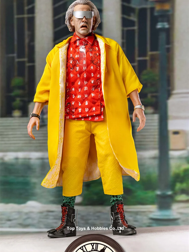 SaturnToys-Action Figure Soldado Masculino, Dr. Emmett Brown, Conjunto Completo, Modelo Corporal, Brinquedos para Fãs, Presentes, ST002, 1: 6,12"