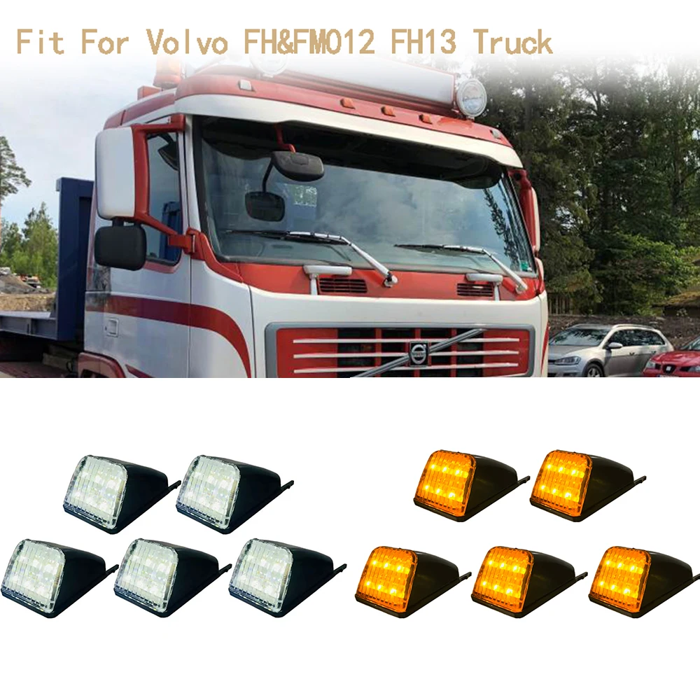 5PCS 24V For European Volvo Truck Led Sun Visor Lamp 20398824 20425484 For Volvo Truck FH FM NH FH12 FH16 FM9 Top lights