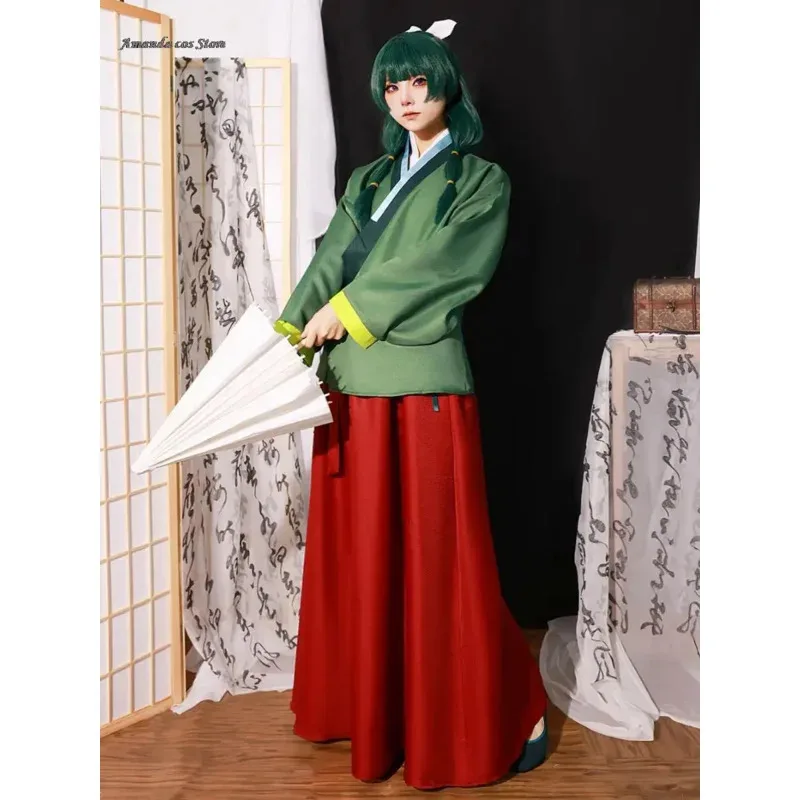 Maomao Costume da donna Carnevale Giochi di ruolo Puntelli The Apothecary Diaries Costumi per giochi di ruolo Cosplay Abito di Halloween Maschile