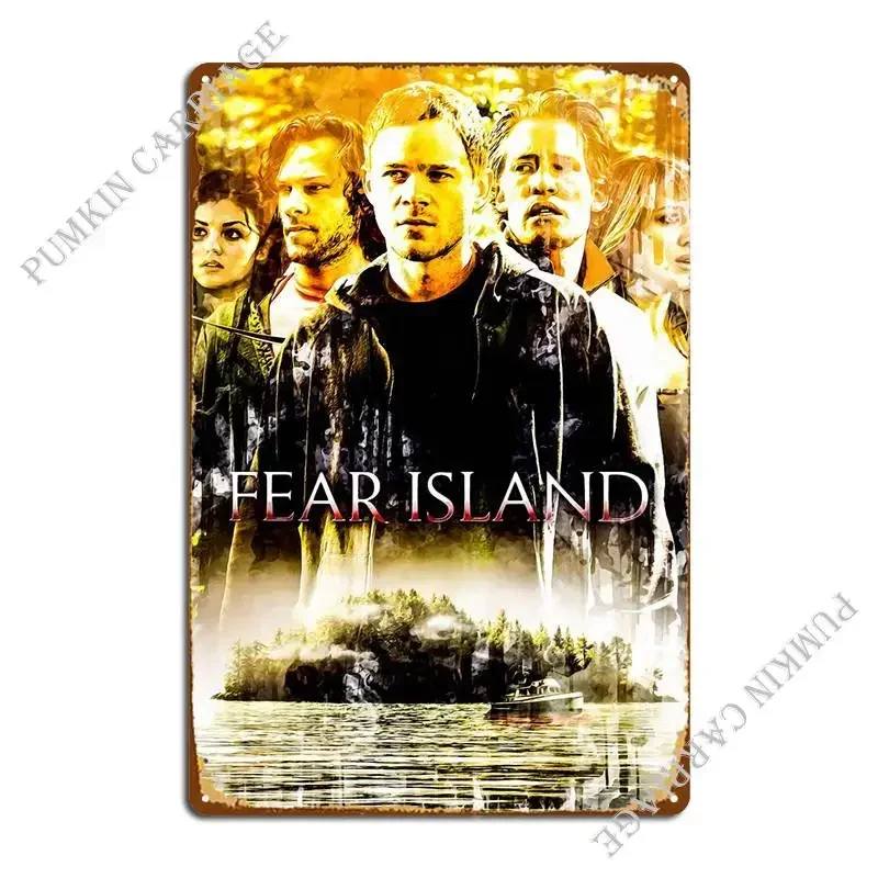 Fear Island 2 Metal Sign Decoration Personalized Cinema Bar Cave Rusty Tin Sign Poster