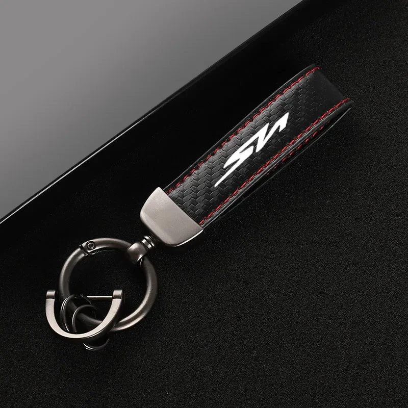 High-Grade Carbon Fiber Motorcycle Keychain Holder Keyring for HONDA SH300 SH300i SH 300 Accessories