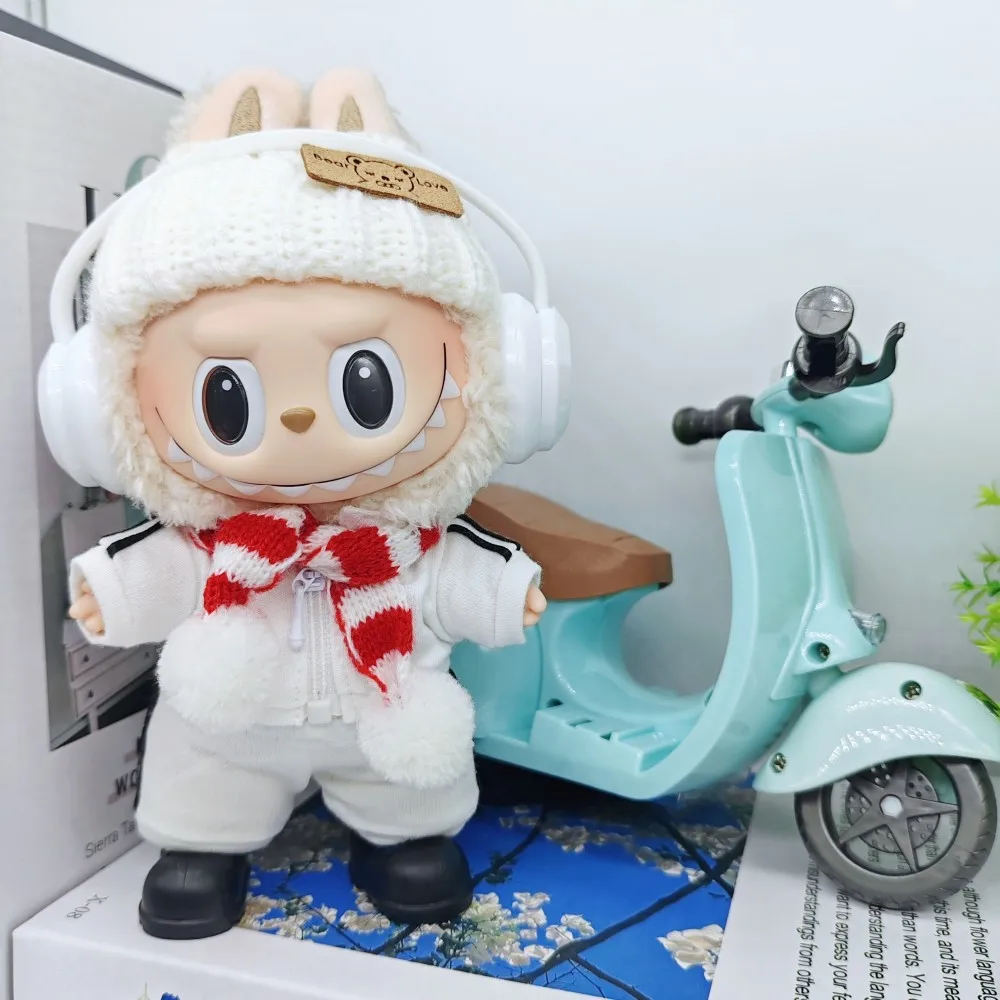 لمجموعة ملابس Labubu مقاس 17 سم، مجموعة ملابس صغيرة لطيفة مصنوعة يدويًا من labubu، هدية ماركة مصممة على الموضة المتقدمة #4